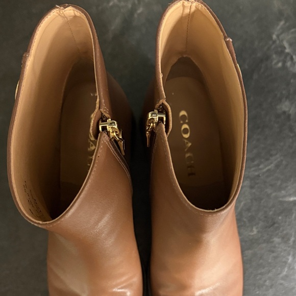 Coach Brown Heeled Boots - Picture 7 of 7